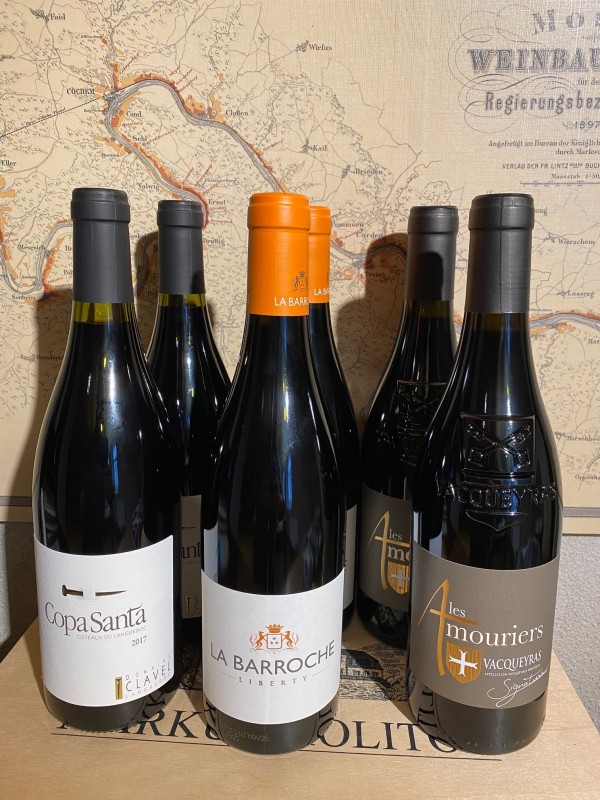 Rotwein-Wein Paket Frankreich (6 Fl.) 